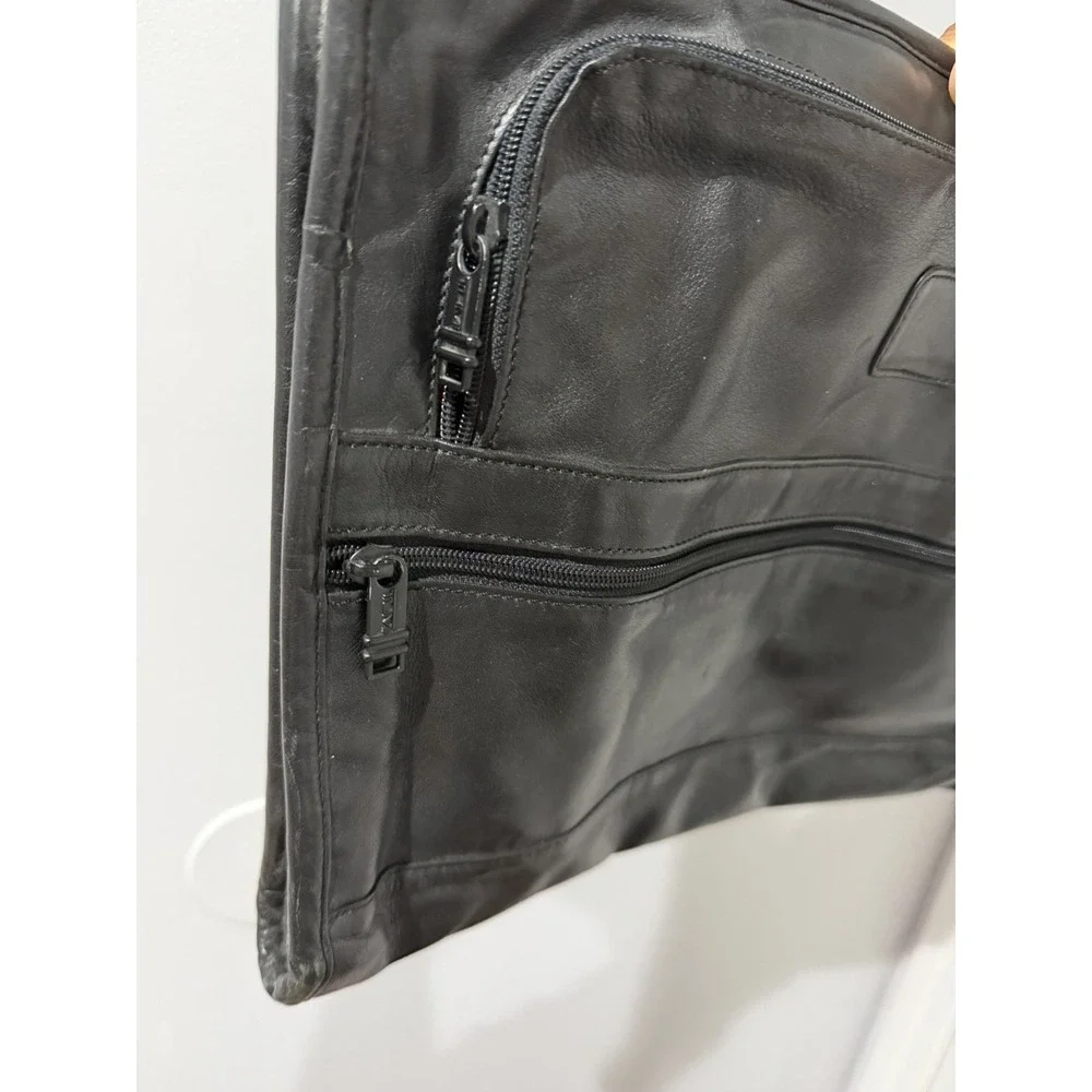 VTG Tumi Leather Laptop Insert Sleeve Document Pouch Bag Black Attache Case L